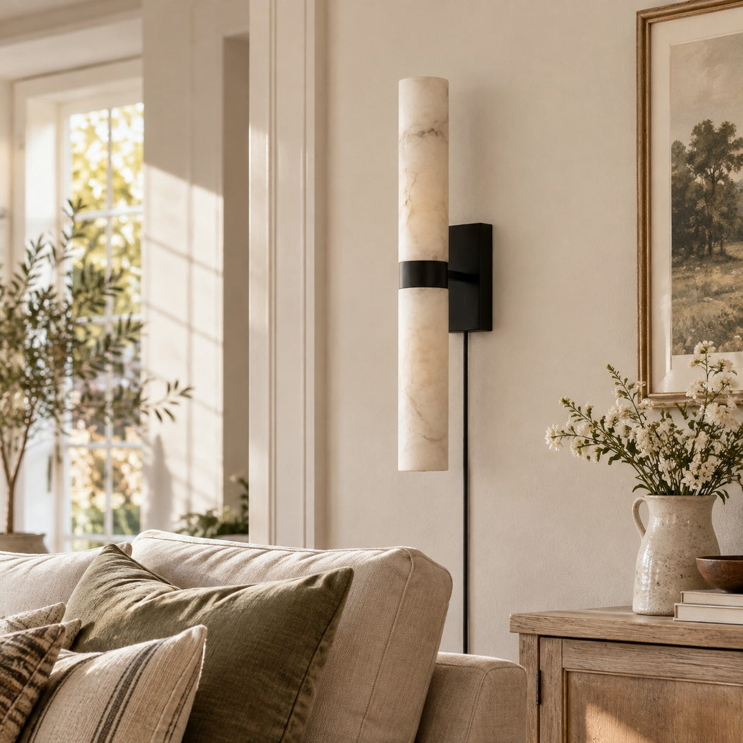 Modern Double Tube Design Plug-In Wall Sconce