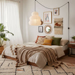 Bild in Gallery-Viewer laden, Beige Mulberry Paper Swag Pendant Light