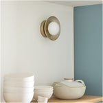 Load image into Gallery viewer, Elorina Bowl Wall Sconce – Elegant Brass And Glass Round Wall Fixture
