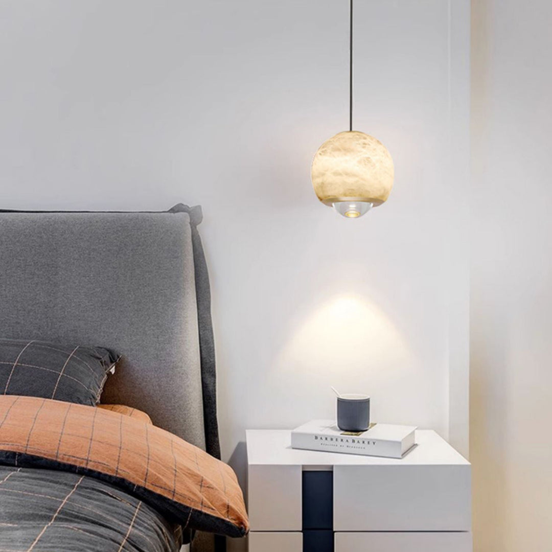 Ferox Alabaster Pendant Light