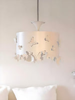 Bild in der Galerieansicht laden, Vintage Trommel Schmetterling Anhänger Lampe – Elegante Beleuchtung für Schlafzimmer, Esszimmer
