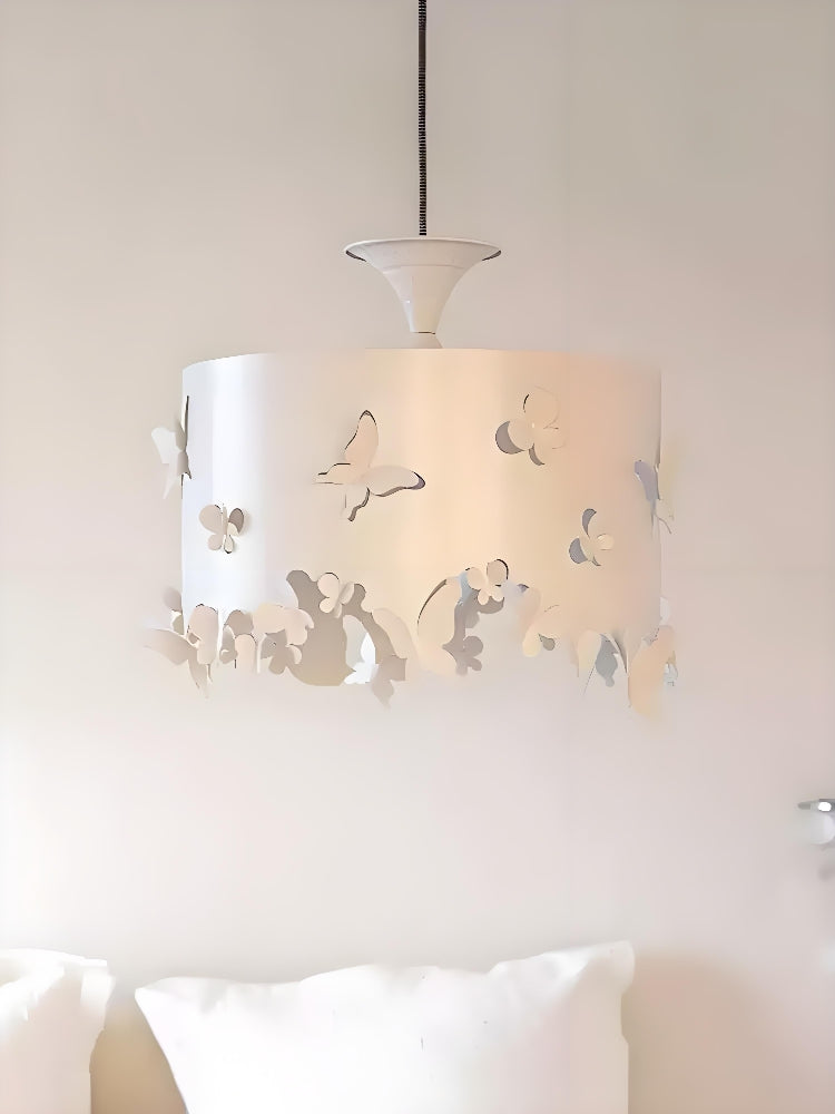 Vintage Trommel Schmetterling Anhänger Lampe – Elegante Beleuchtung für Schlafzimmer, Esszimmer