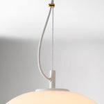 Cargar imagen en el visor de la Galería, Lámpara colgante minimalista de cristal Lumivelle: diseño regulable en altura
