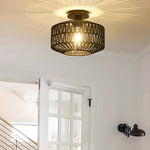 Load image into Gallery viewer, Woven Lantern Boho Radiance Rattan Ceiling Light