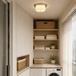 Bild in Gallery-Viewer laden, Compact flush mount ceiling fixture installed in a wardrobe balcony area