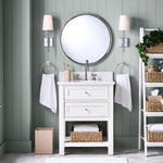 Load image into Gallery viewer, Derlina White Linen Shade Sconce – Classic Single To Triple Wall Light
