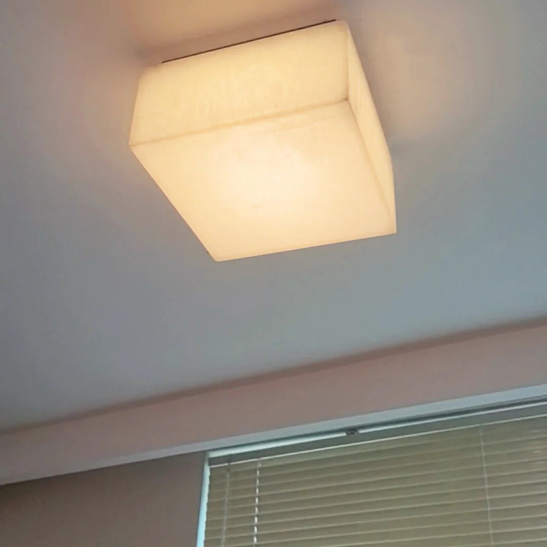 Luz de techo minimalista Rivage de alabastro