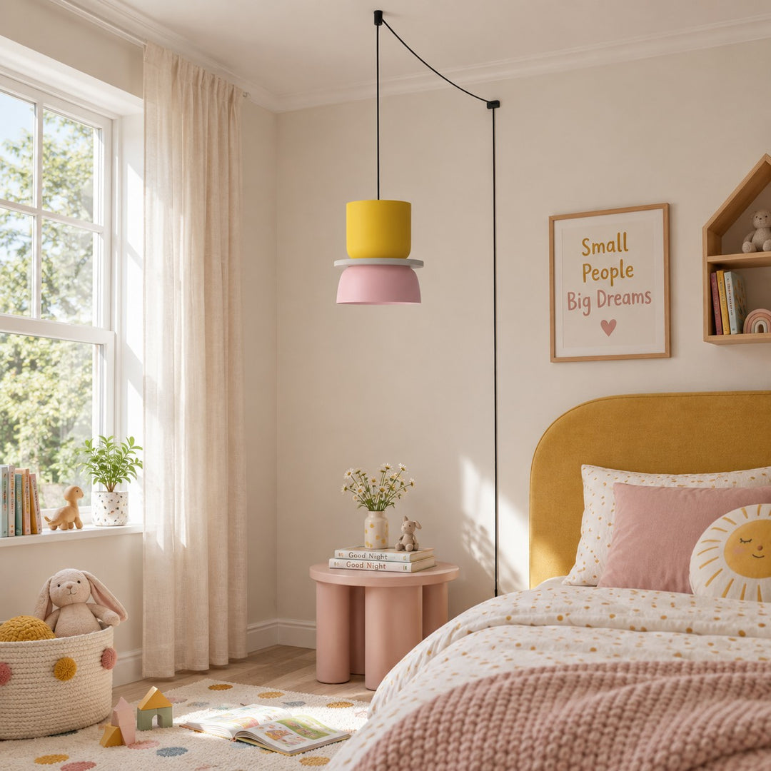 Macri Colorful Acrylic Plug-In Pendant Light