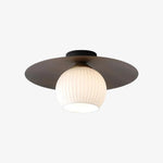 Load image into Gallery viewer, Domebora Vintage Style Dome Light Round Glass Flush Mount Lighting for Kitchen and Dining N05