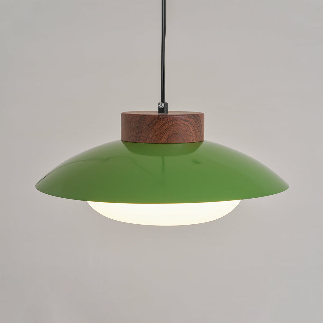 Saucer Plastic Plug-In Pendant Lamp