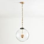 Load image into Gallery viewer, Sterling Minimalist Glass Pendant Collection - Vintage Brass Lighting Design
