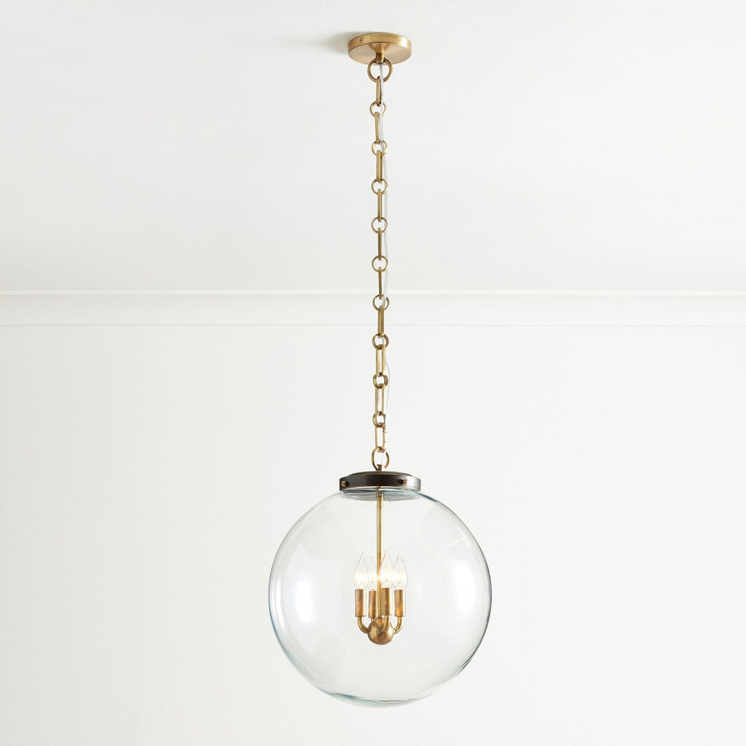 Sterling Minimalist Glass Pendant Collection - Vintage Brass Lighting Design