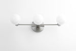 Charger l&#39;image dans la visionneuse de galerie, Glorica Glass Mid Century Modern Vanity Light - 3 Light Wall Fixture
