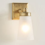 Load image into Gallery viewer, Derlina Glass Cone Wall Sconce - Modern Frosted Glass Shade Lighting
