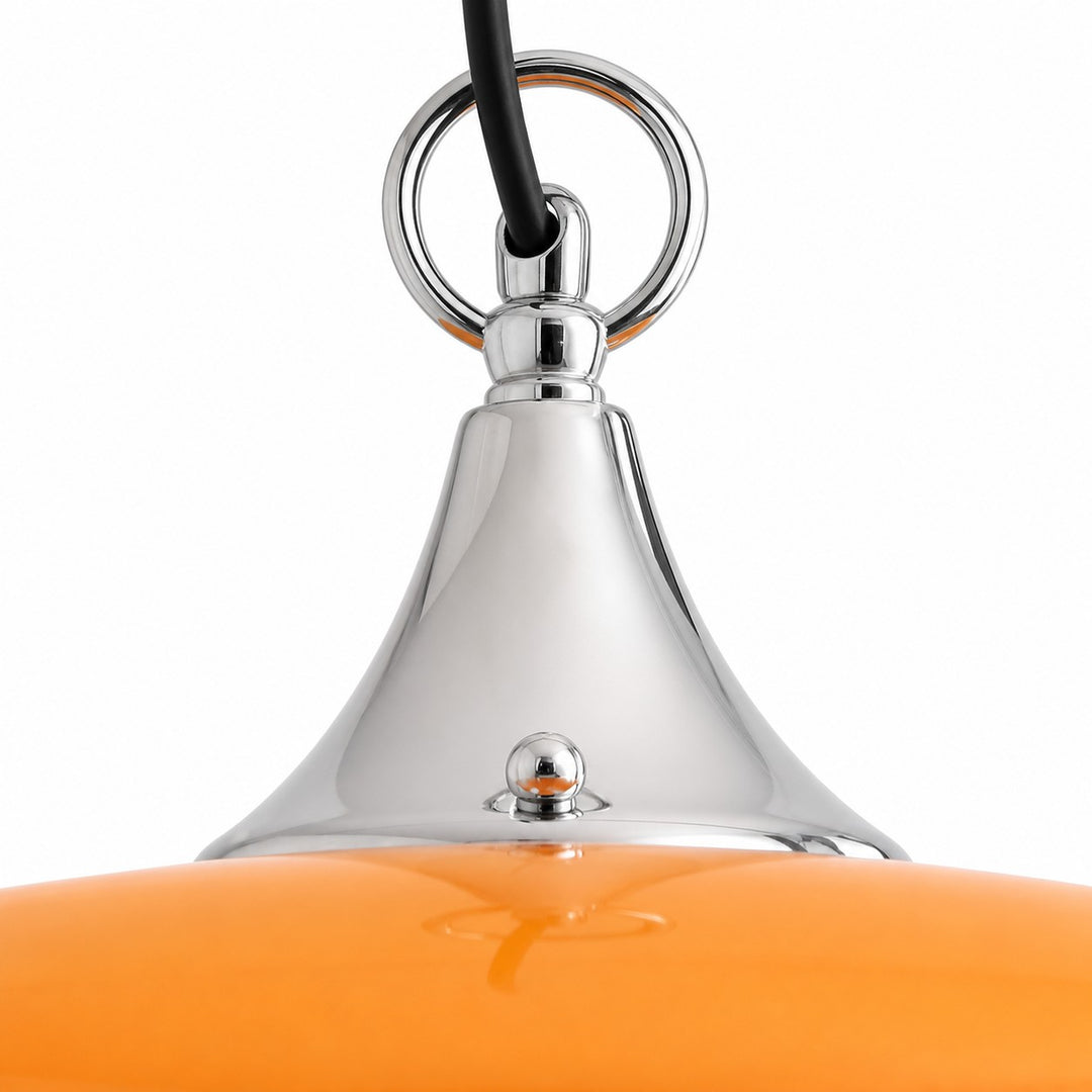 Orange Layered Glass Pendant Light
