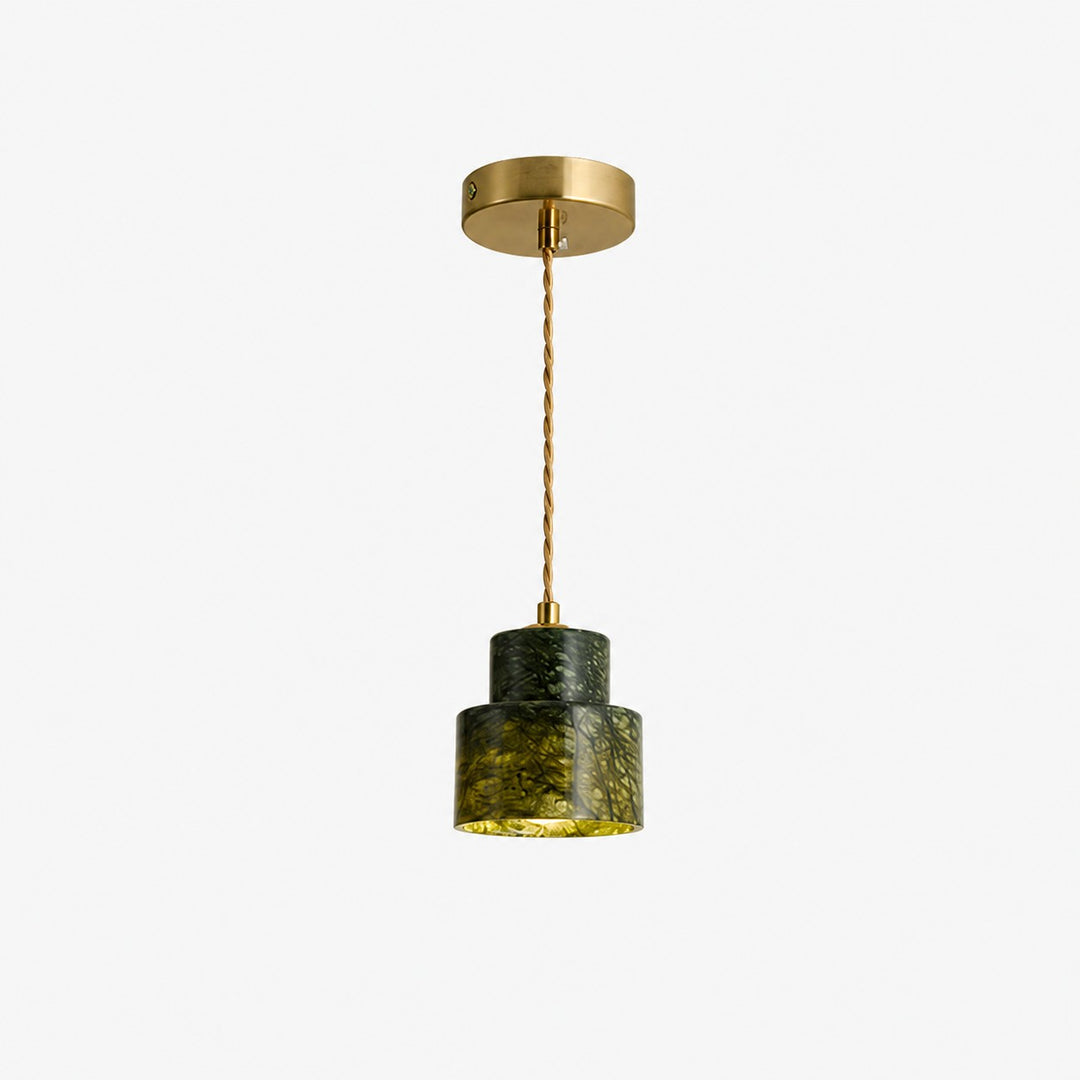 Green Jade Bedside Pendant Light