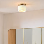 Charger l&#39;image dans la visionneuse de galerie, Cerova Modern Porcelain Flush Mount Ceiling Light– Elegant Ivory Shade
