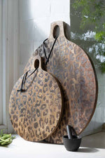 Load image into Gallery viewer, Leopard Solid Sapele Wood Board - Functional Dining Accessory for Kitchen