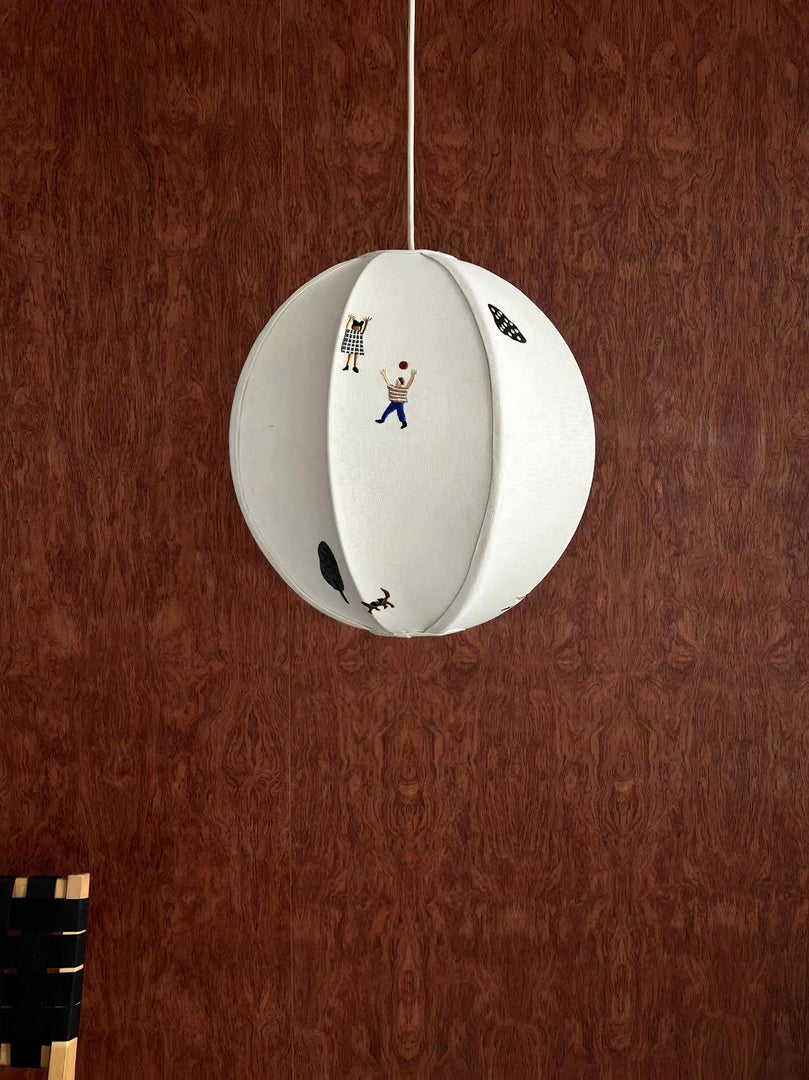 Cotton Colorful Scene Plug-In Pendant