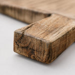 Cargar imagen en el visor de la Galería, Close detail of distressed wooden serving tray handle