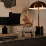 Cargar imagen en el visor de la Galería, Qilin resin animal sculpture styled on a console table