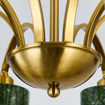 Bild in Gallery-Viewer laden, Green Jade Arched Branch Chandelier