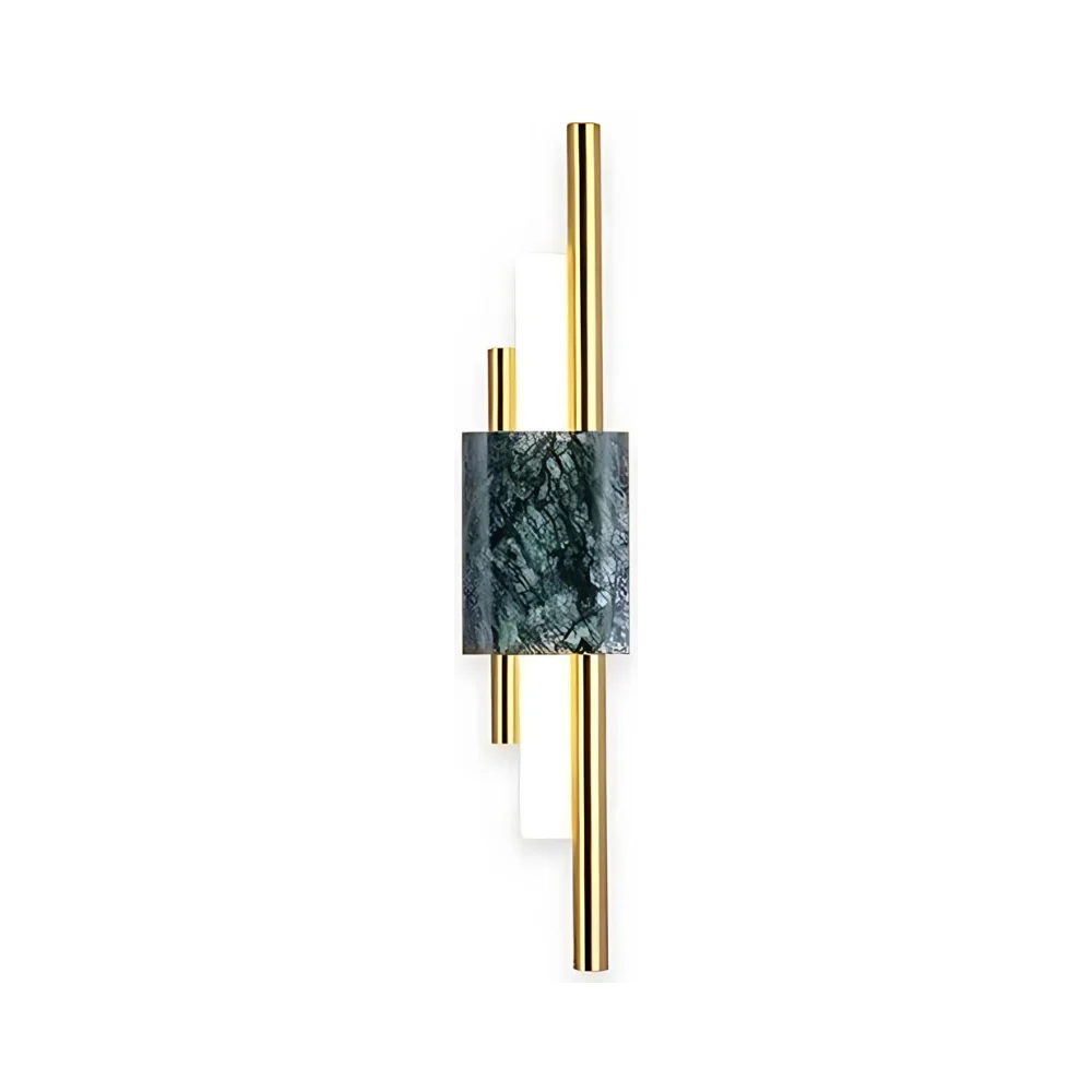 Refined Radiance Marble Accents Wall Light