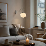Bild in Gallery-Viewer laden, Vintage Opal Glass Wall Sconce
