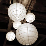 Charger l'image dans la visionneuse de galerie, Bamboo Ribbed Mulberry Paper Swag Pendant