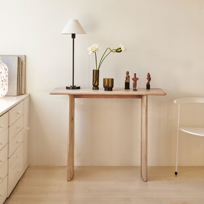 Lámparas de mesa y de pie Diora - Pantalla de lino, estilo lineal moderno, acento sofisticado