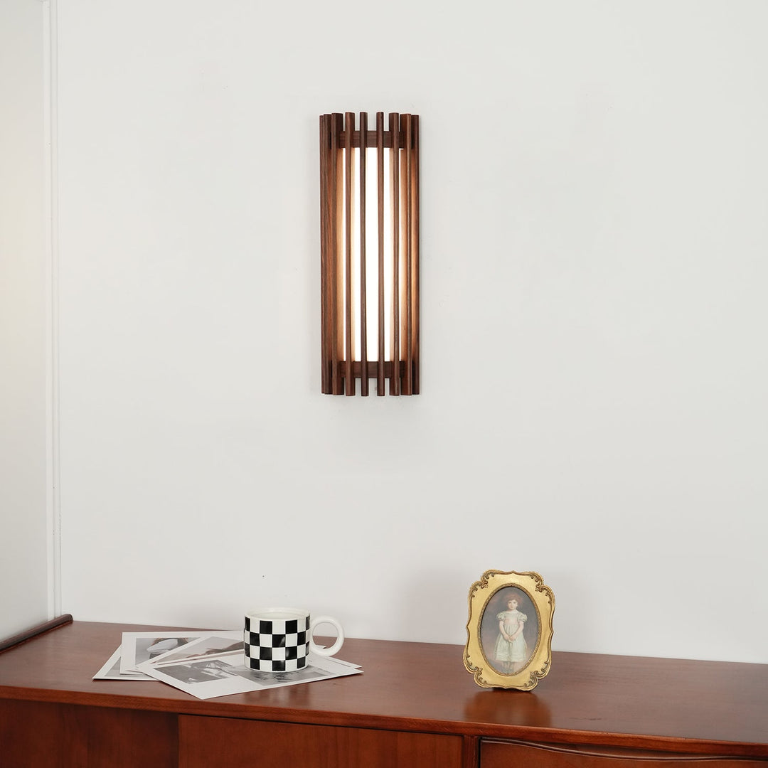 Lámpara de pared Regina de nogal