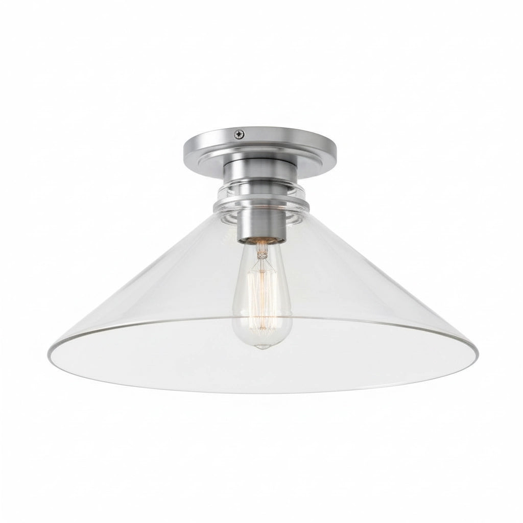 Aurenza Modern Industrial Flush Mount – Elegant Ceiling Lamp for Residential Interiors