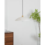 Load image into Gallery viewer, Natural Stone Plug-In Swag Pendant Light