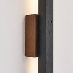 Cargar imagen en el visor de la Galería, Linear Travertine And Wood LED Wall Light