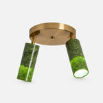 Load image into Gallery viewer, W-3433 natural jade flush mount ceiling light image 3