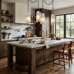 Bild in Gallery-Viewer laden, Frosted Cylinder Shade Chain Hardwired Chandelier