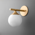 Load image into Gallery viewer, Glorica Glass Minimalist Metal and Glass Wall Sconce – Elegant Decorative Light Fixture for Living Rooms and Hallways
