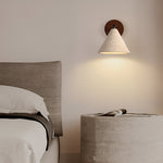 Load image into Gallery viewer, Yellow Travertine Cone LED Wall Light