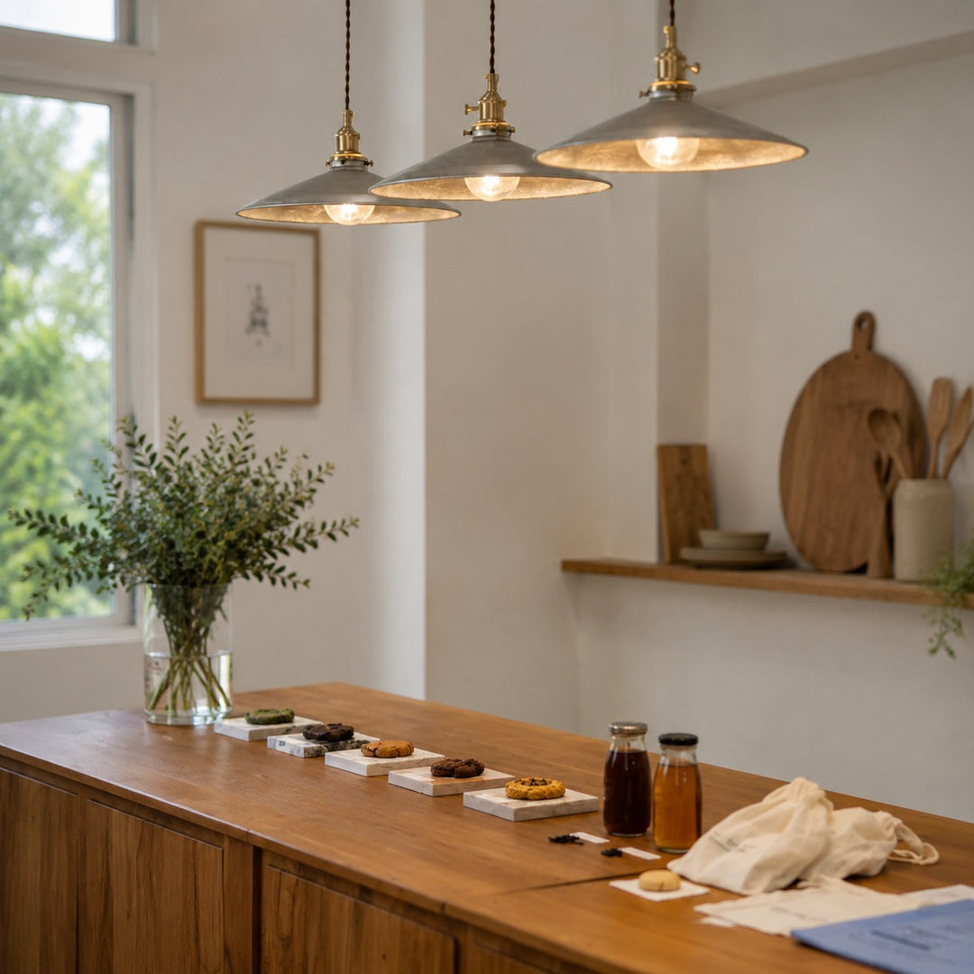 Japanese Retro Metal Pendant Light