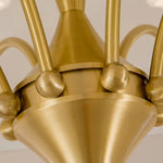 Cargar imagen en el visor de la Galería, Brushed gold central body and arm connection detail