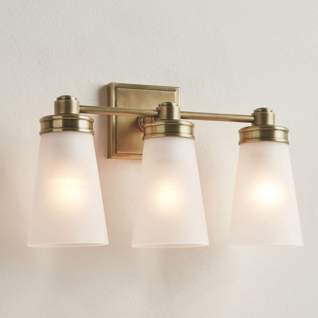 Derlina Glass Cone Wall Sconce - Modern Frosted Glass Shade Lighting
