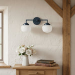 Charger l&#39;image dans la visionneuse de galerie, Opalume Glass Vanity Light - Vintage Inspired Bathroom Wall Lighting
