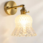 Cargar imagen en el visor de la Galería, Vintage Brass Pineapple Glass Wall Lamp