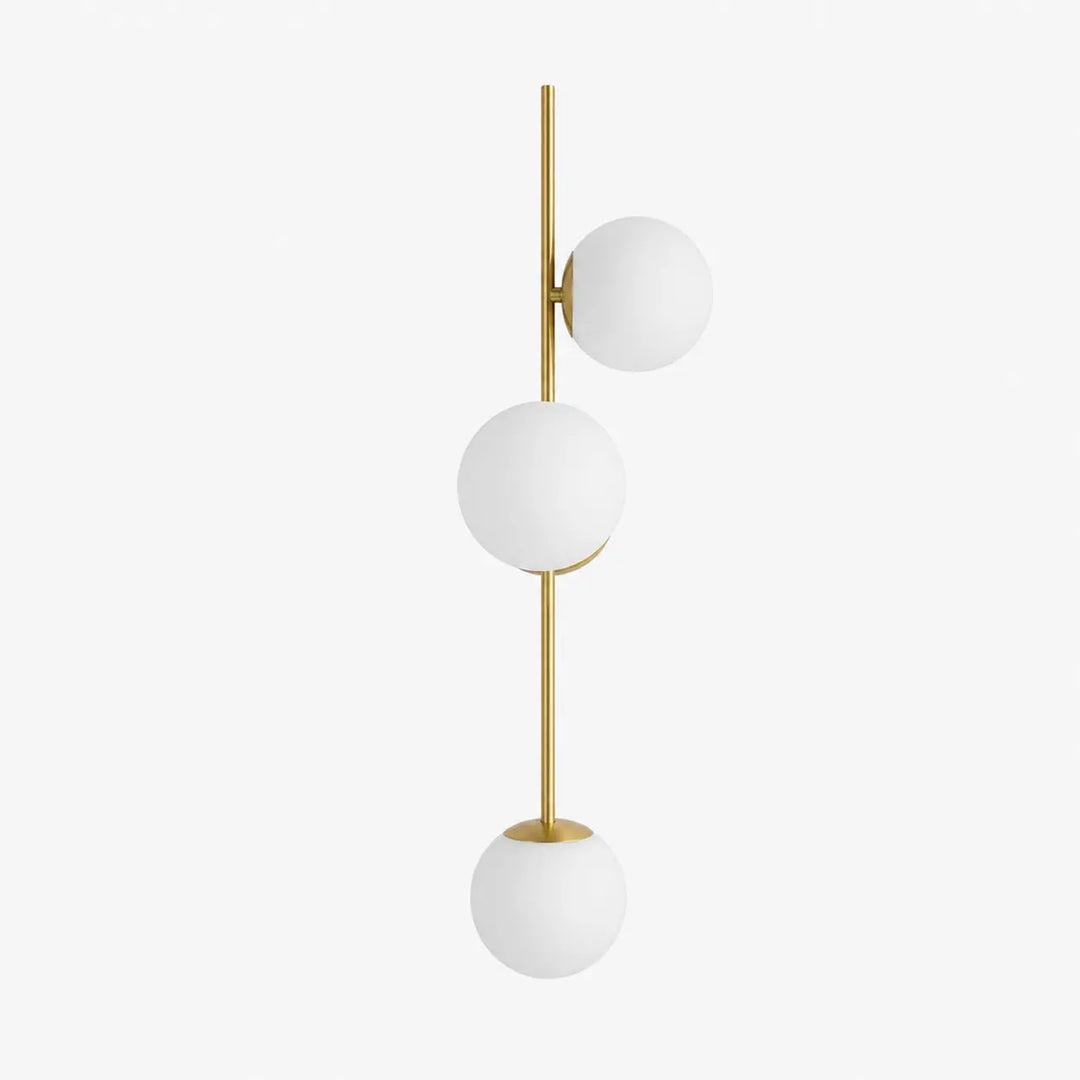 Brass right-facing wall sconce