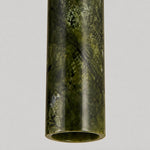 Cargar imagen en el visor de la Galería, Slim Brass and Green Jade Pendant Light
