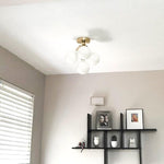 Charger l&#39;image dans la visionneuse de galerie, Glorica Glass Flush Mount Light - Globe Ceiling Fixture Modern
