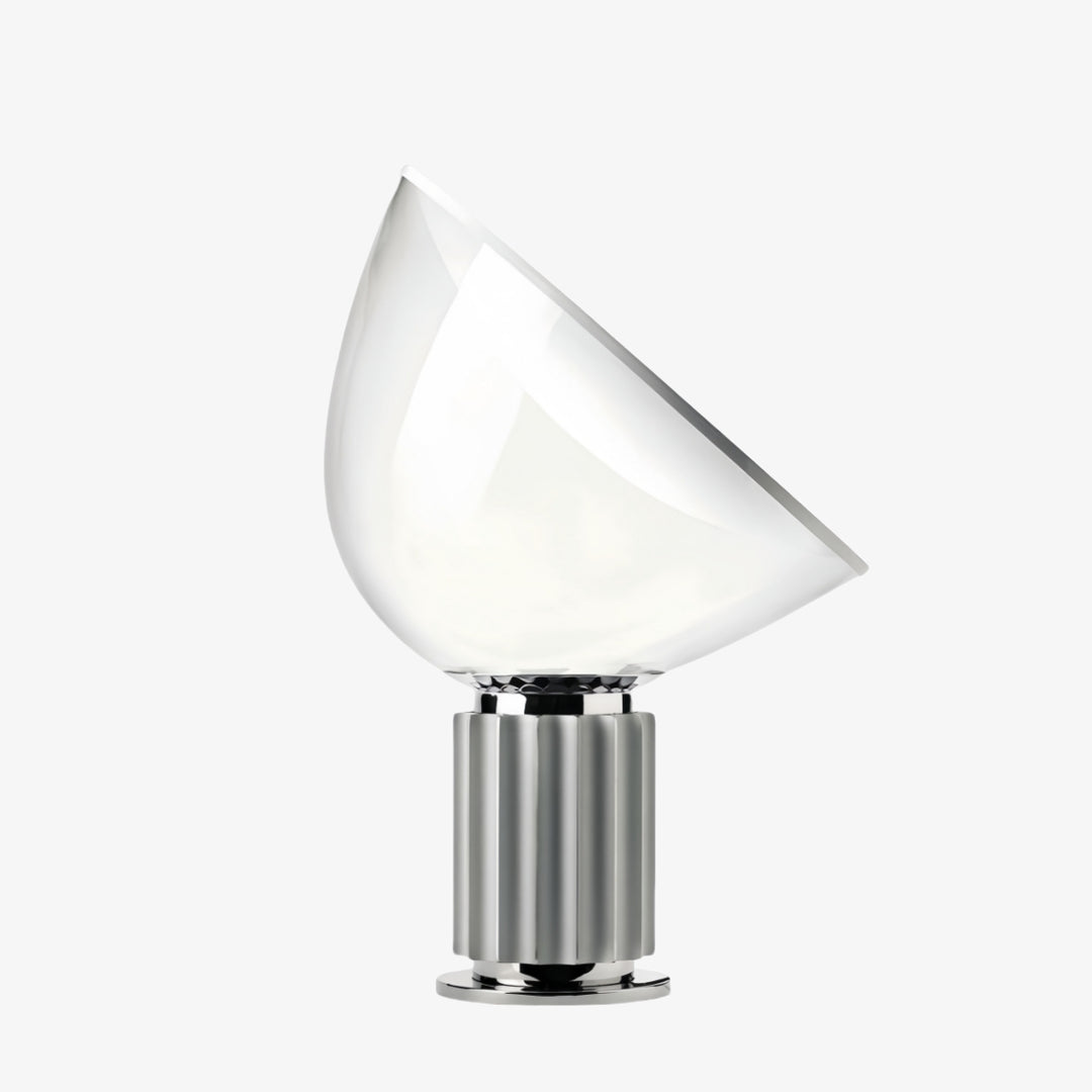 Lámpara de Mesa de Vidrio Moderna Bowlum - Luz Ambiental Icónica en Forma de Cuenco para Sala de Estar N46