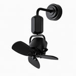 Cargar imagen en el visor de la Galería, Adjustable compact fan in black
