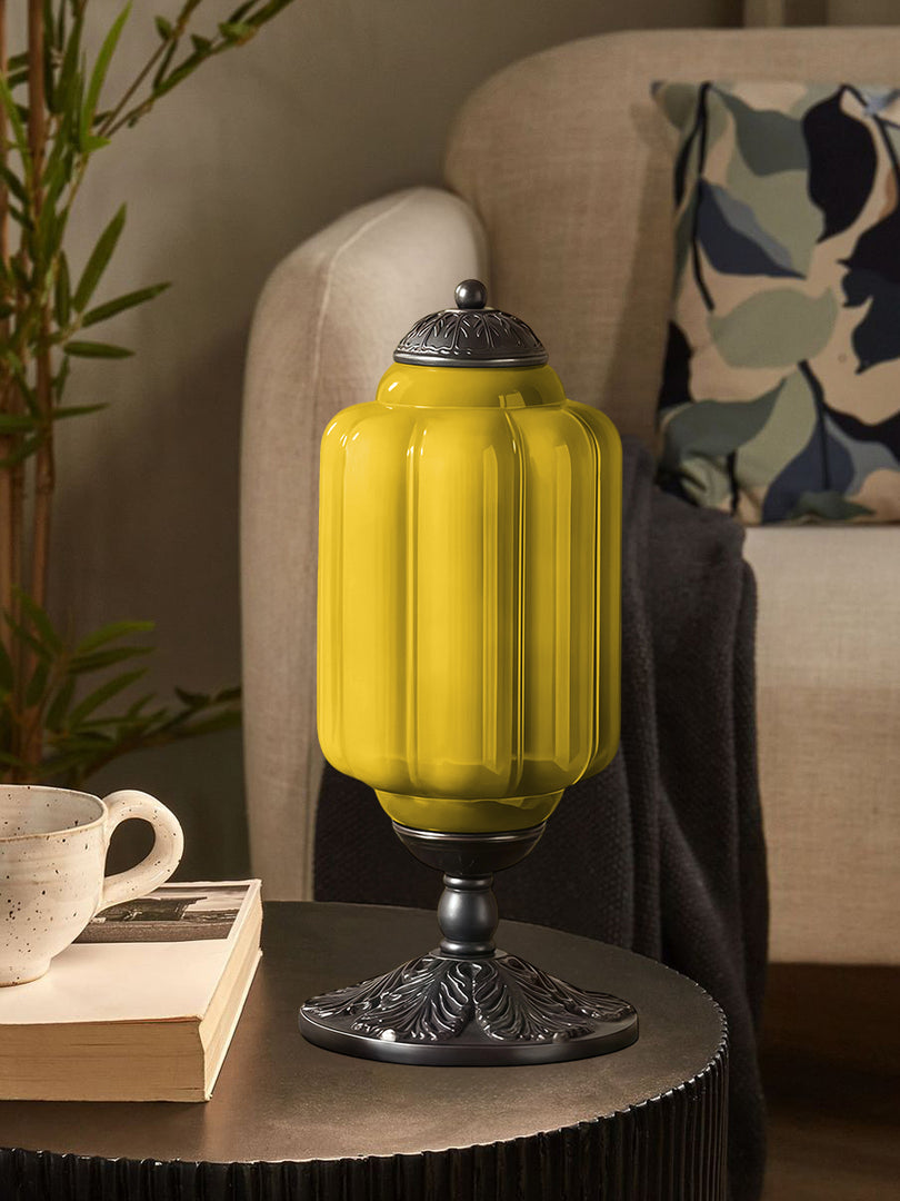 Lampe de table LED Eloise vintage en verre