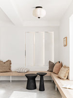 Load image into Gallery viewer, Retro Milk Semi Flush Mount Eloise Ceiling Light
